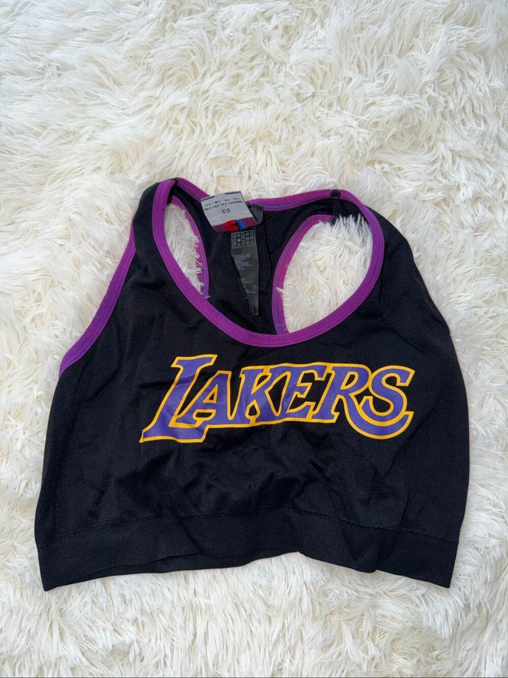 Lakers sports bra
